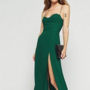 Reformation emerald Juliette dress size 12